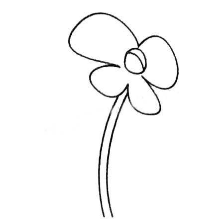 三步教你画一朵蝴蝶花(三步教你画一朵蝴蝶)