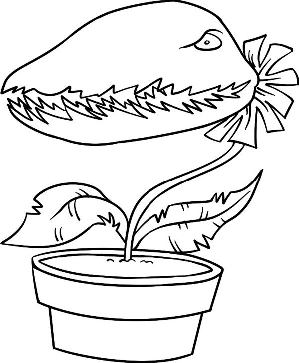 食人花简笔画教程