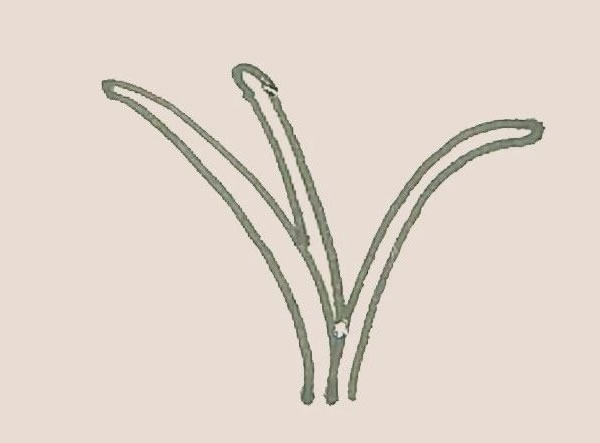 铃兰花简笔画步骤