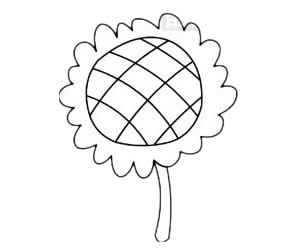 向日葵简单的画法