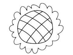 向日葵简单的画法