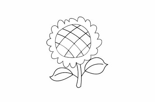 向日葵简单的画法