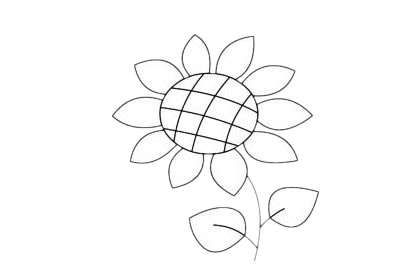 向日葵简笔画图片大全