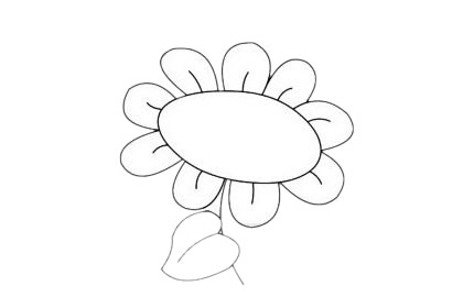 向日葵简笔画图片大全