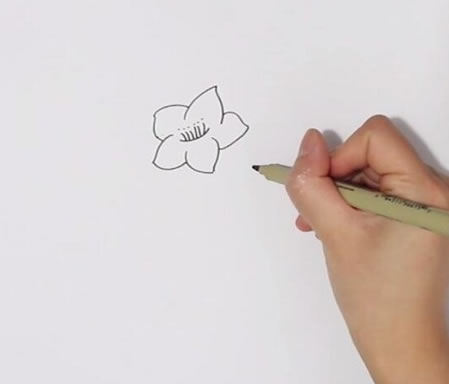 粉色桃花简笔画(粉色桃花简笔画怎么画)