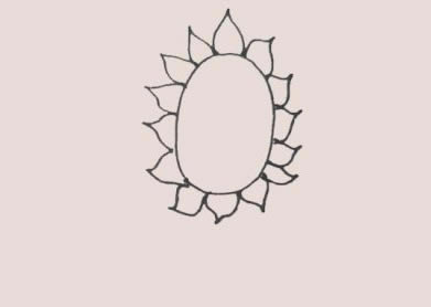 简单又漂亮的向日葵简笔画