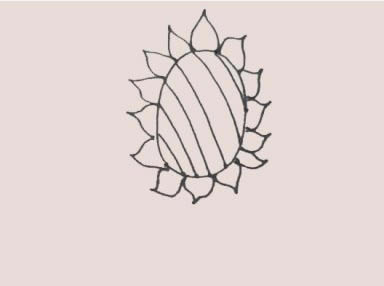 简单又漂亮的向日葵简笔画