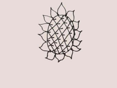 简单又漂亮的向日葵简笔画