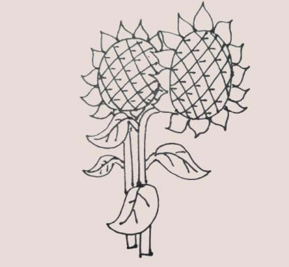 简单又漂亮的向日葵简笔画