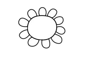 简单的向日葵简笔画
