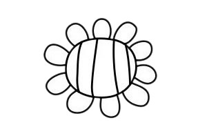 简单的向日葵简笔画