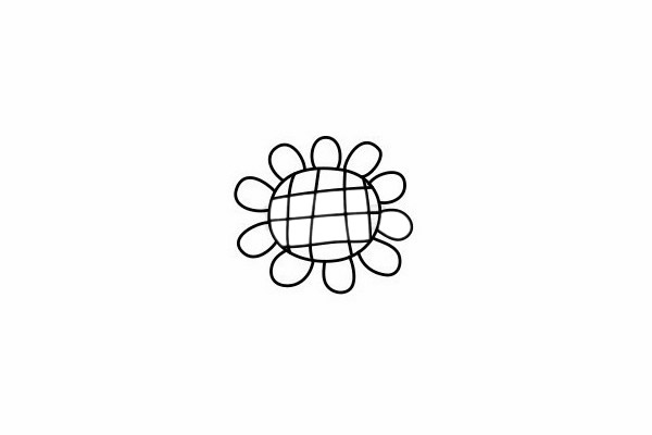 简单的向日葵简笔画