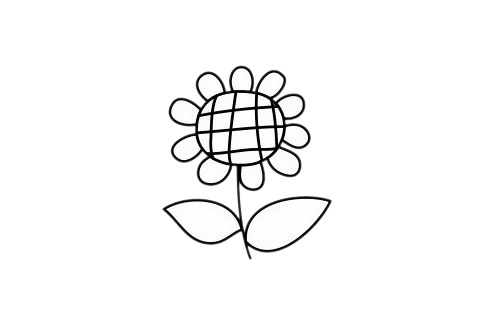 简单的向日葵简笔画