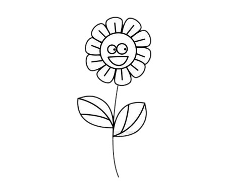 简单的向日葵简笔画