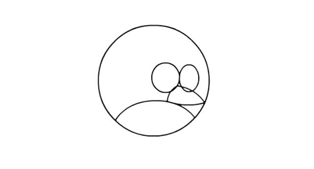 愤怒的小鸟彩色简笔画教程