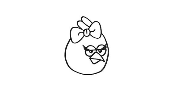 愤怒的小鸟简笔画教程