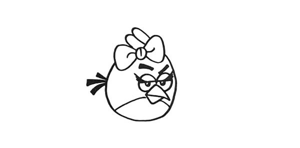 愤怒的小鸟简笔画教程