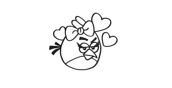 愤怒的小鸟简笔画教程