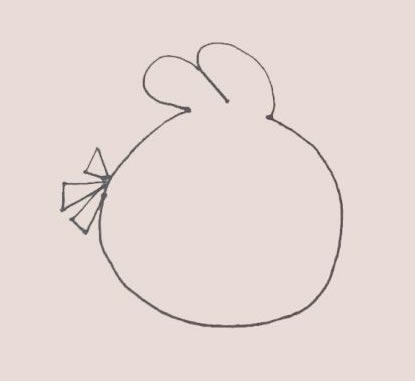 愤怒的小鸟简笔画步骤