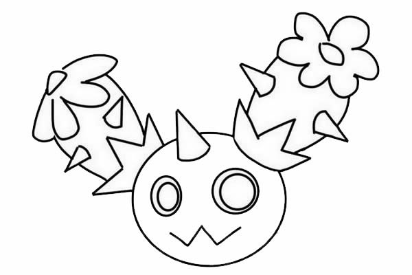 口袋妖怪街头沙铃简笔画