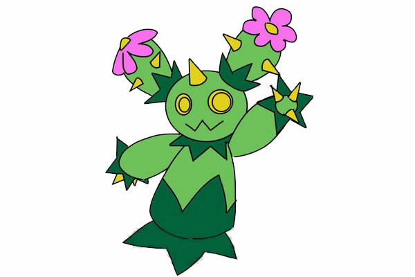 口袋妖怪街头沙铃简笔画