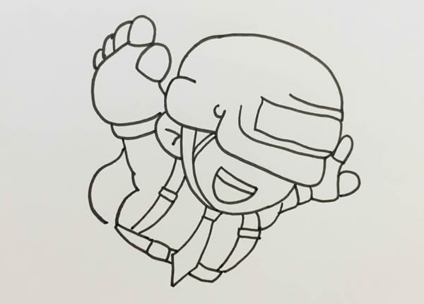 绝地求生吃鸡人物简笔画