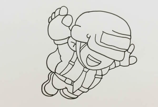 绝地求生吃鸡人物简笔画