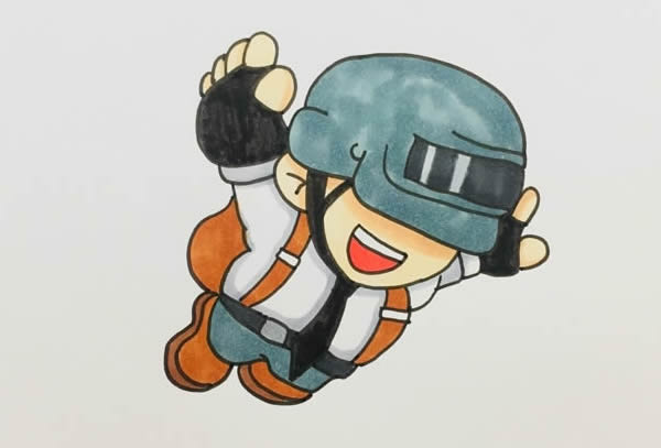 绝地求生吃鸡人物简笔画