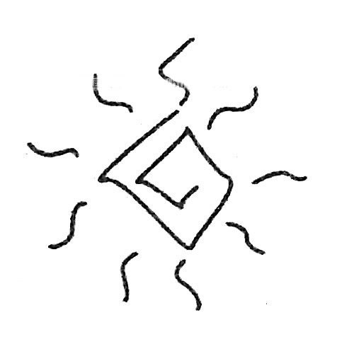 超简单12款太阳儿童画