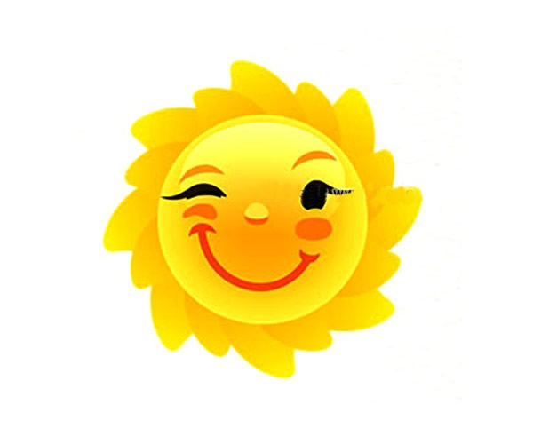 8款可爱的卡通太阳简笔画