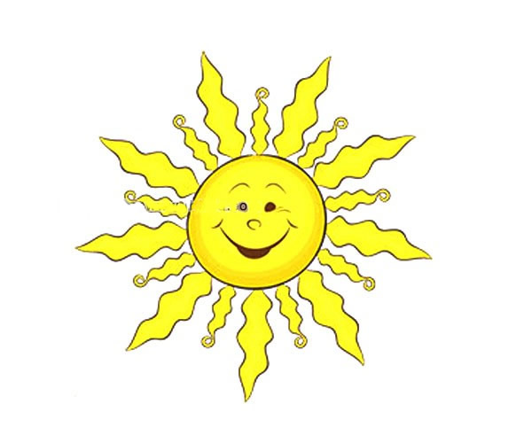 8款可爱的卡通太阳简笔画