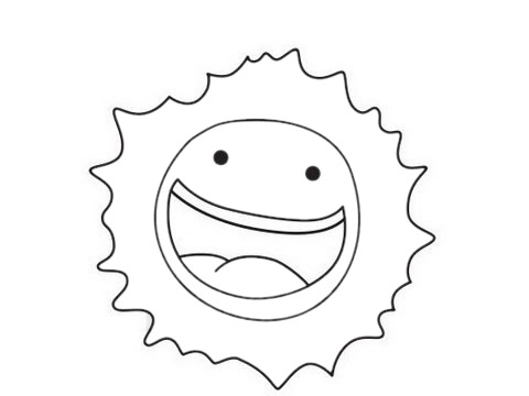太阳简笔画图片大全