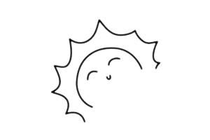 可爱的太阳简笔画