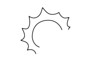 可爱的太阳简笔画