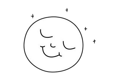 几幅不同的月亮简笔画