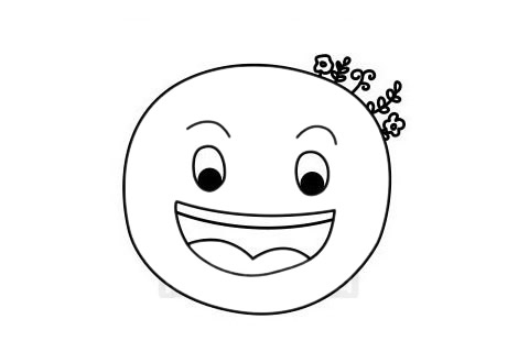 几幅不同的月亮简笔画