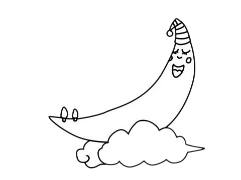 几幅不同的月亮简笔画