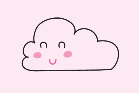 分享几款卡通云朵简笔画
