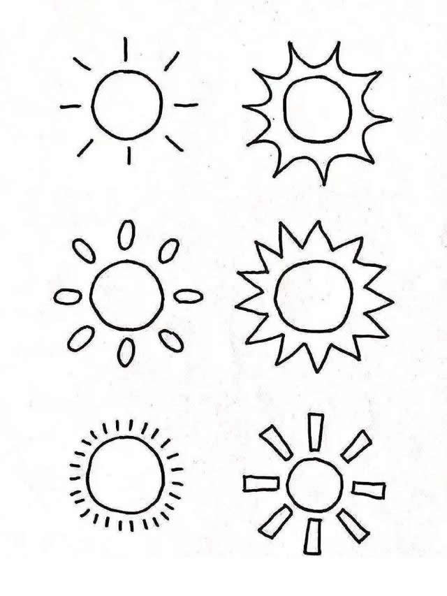 分享一组天气预报简笔画(分享好天气)