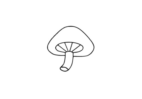 简单蘑菇的详细画法