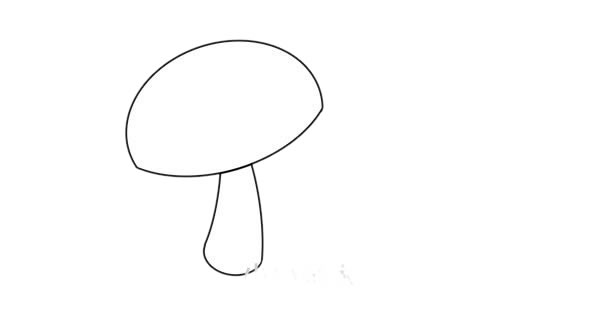 漂亮的香菇简笔画步骤(香菇简笔画图片大全带颜色)