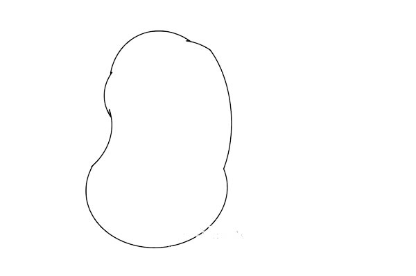 两个卡通土豆简笔画