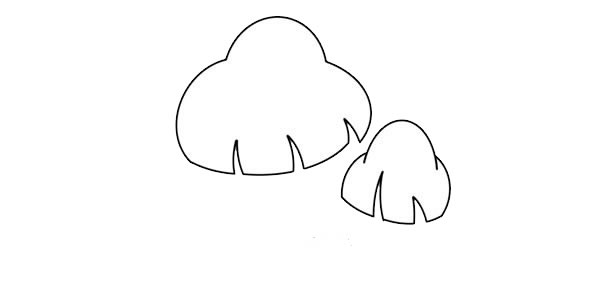 漂亮的伞状蘑菇简笔画(伞型蘑菇的形态结构)