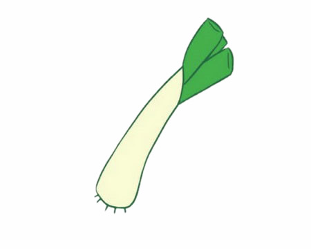三张关于大葱的简笔画