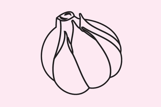 一看就会的大蒜简笔画(大蒜简单的简笔画)