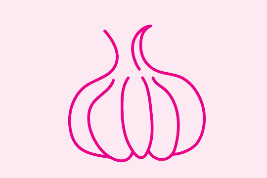 三步画出大蒜头