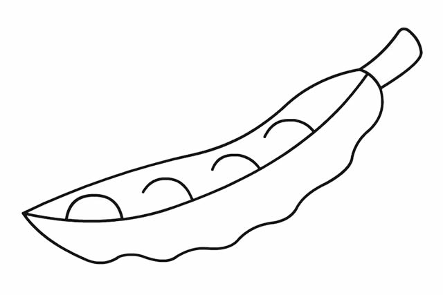 漂亮的豌豆简笔画步骤