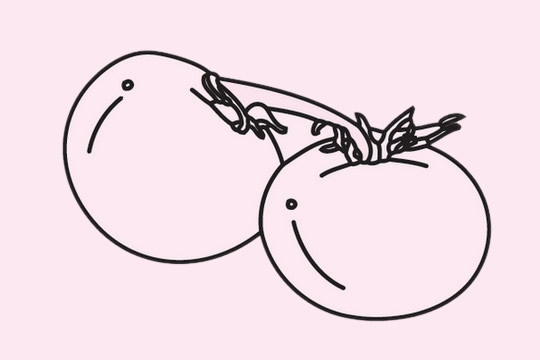 关于番茄的简笔画大全