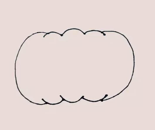 卡通南瓜简笔画步骤