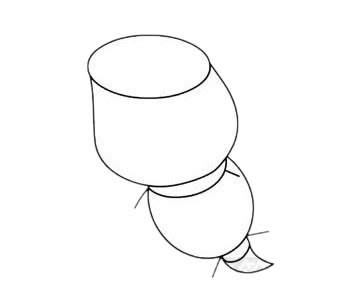 可爱的莲藕简笔画